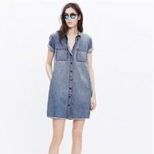 Madewell Denim Raw Edge Dress